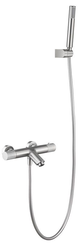 Robinet pour baignoire Line nickel brossé Imex
