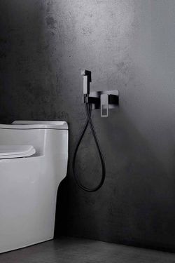 Imex Sweden svart inbyggd bidetkran