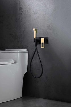 Grifo bide empotrado Suecia negro-oro BDCO32-5/NGOLD Imex