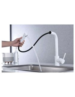 Grifo cocina monomando Malta blanco mate Ref.GCE006/BL Imex