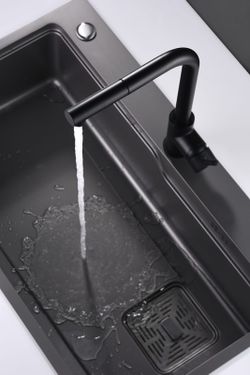 Malta rubinetto da cucina nero opaco Ref.GCE006 / NG Imex