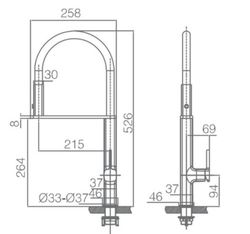 Küchenarmatur Menorca matt verchromt Ref.GCE019 / NG Imex