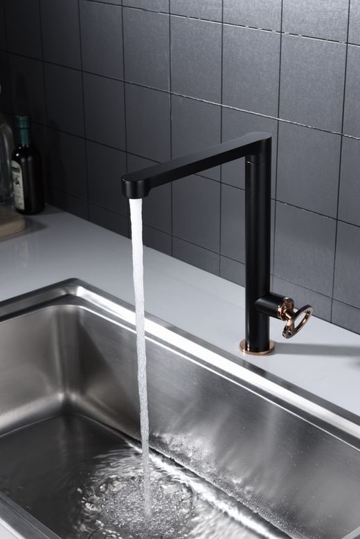 Grifo Olimpo para cocina negro oro-rosa Ref.GCC033/NOR Imex