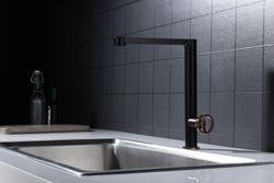 Grifo Olimpo para cocina negro oro-rosa Ref.GCC033/NOR Imex