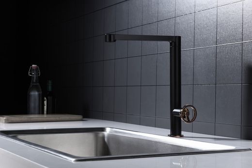 Grifo Olimpo para cocina negro oro-rosa Ref.GCC033/NOR Imex