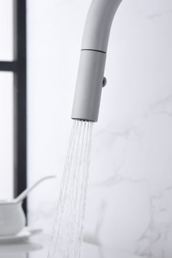 Grifo cocina extraible Samoa blanco mate Ref.GCE017/BL Imex