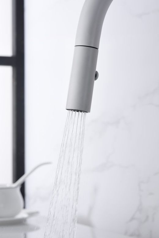 Grifo cocina extraible Samoa blanco mate Ref.GCE017/BL Imex