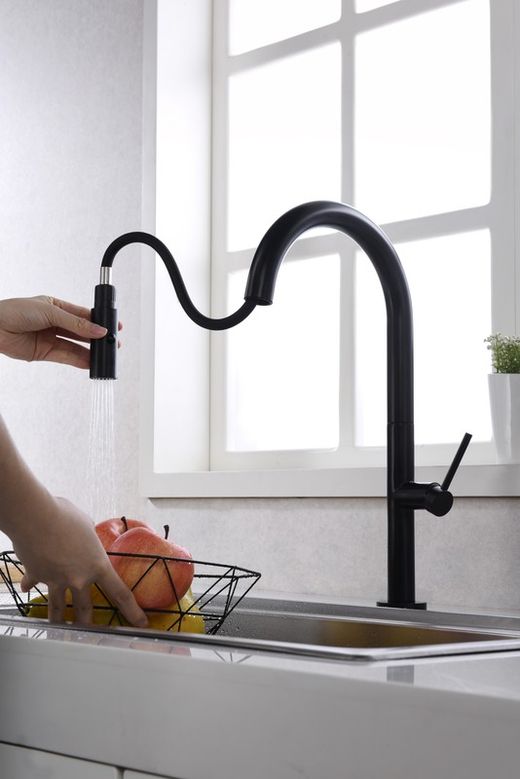 Imex czarny kran kuchenny Samoa