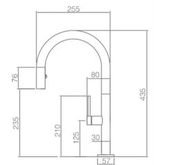 Imex czarny kran kuchenny Samoa