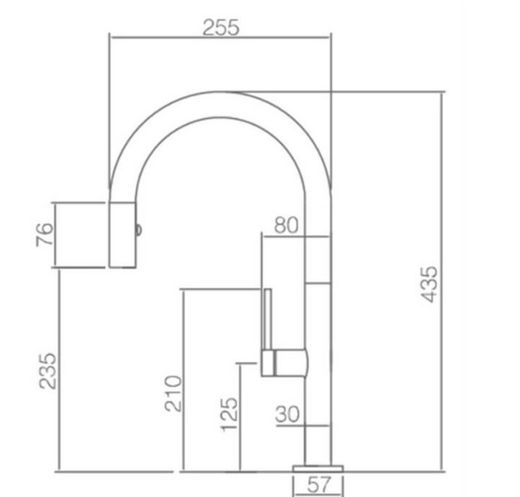 Imex czarny kran kuchenny Samoa