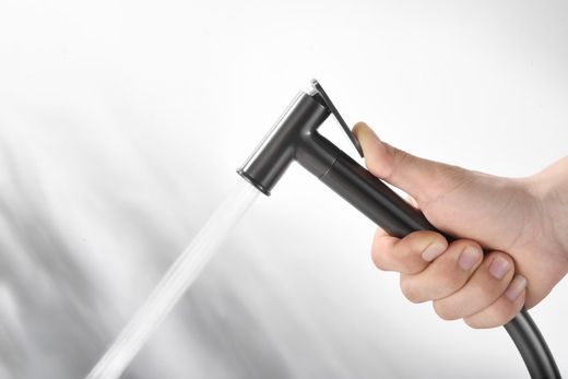 Imex Μαύρο πιστόλι μεταλλικό ενσωματωμένο μοχλό μπιντέ βρύση Genoa RDG053/BGM