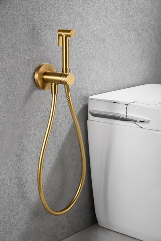 Grifo de bidé empotrado monomando Génova Oro cepillado RDG053/OC Imex