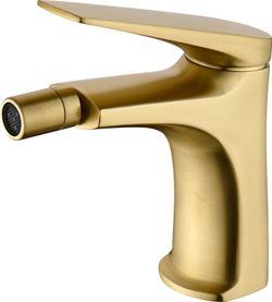 Grifo monomando bidé Delos Oro cepillado BDD055-2OC Imex