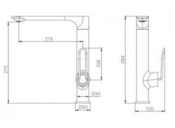 Aixeta de cuina Belize crom Ref GCCH041 Imex