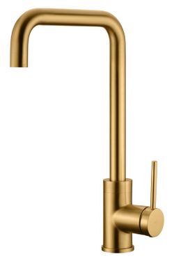 Grifo de cocina monomando Loira oro cepillado GCR004/OC Imex