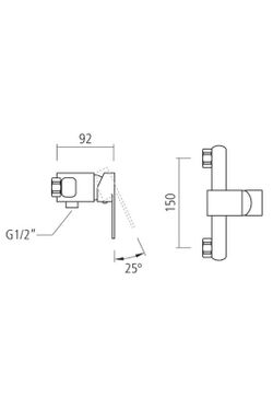 Torneira para chuveiro Boston Aquassent