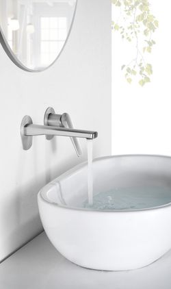 Grifo de lavabo empotrado monomando Delos Acero inox. S.316 GLD055/AC Imex
