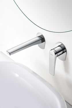 Delos Chrome GLD055 Imex Einhebel-Einbau-Waschtischarmatur