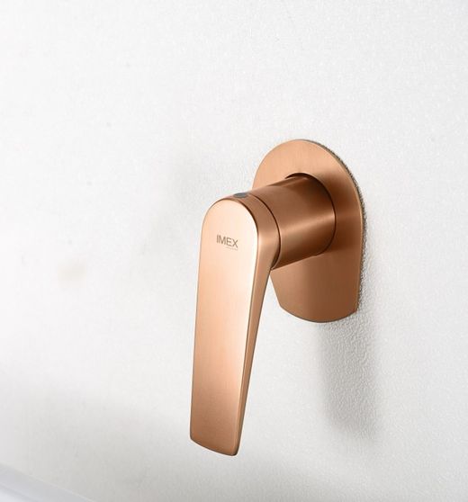 Delos inbyggd ettgrepps handfatskran Borstat roséguld GLD055/ORC Imex