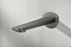 Grifo de lavabo empotrado monomando Nápoles Black gun metal GLN047/BGM Imex