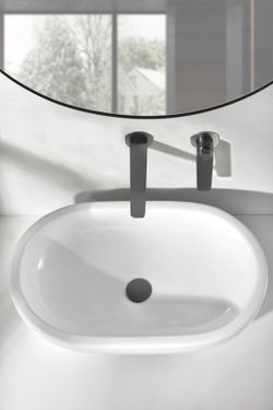 Grifo de lavabo empotrado monomando Nápoles Black gun metal GLN047/BGM Imex