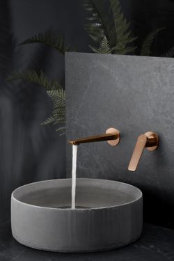 Neapel engrepps dold handfatsblandare Borstad roséguld GLN047/ORC Imex