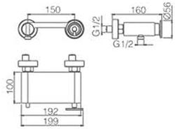 Grifo ducha Olimpo cromo BDC033-5CR Imex
