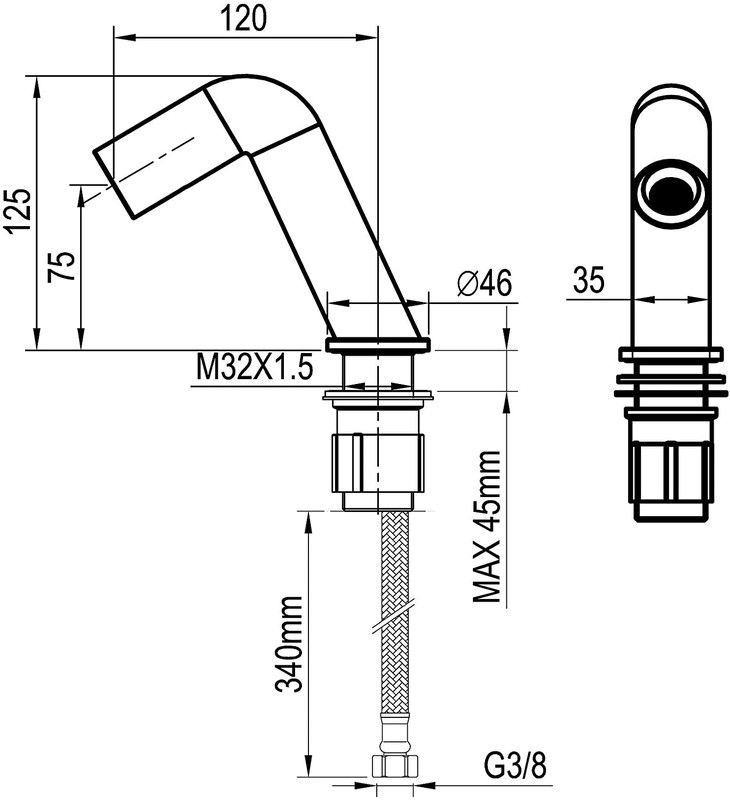 Electronic sink tap mod. Sensor 1 — Azulejossola