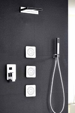 Grifo empotrado de ducha Formentera cromo GPE008 Imex