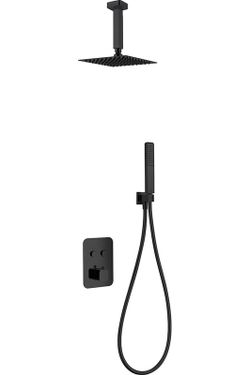 Grifo empotrado de ducha Portugal negro mate GTP022/NG Imex