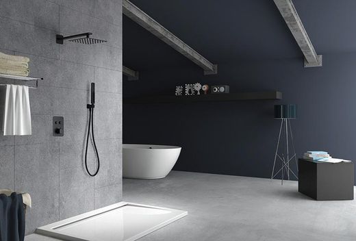 Imex matt svart Portugal inbyggd duschkran