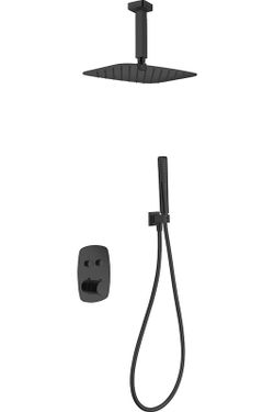 Grifo empotrado de ducha Feroe negro mate GPF036/NG Imex