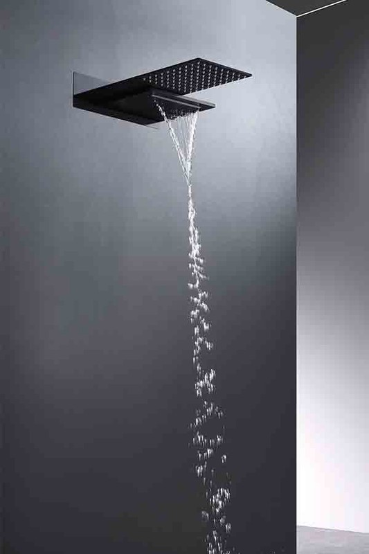 Grifo ducha negro mate efecto lluvia - LIKE de Aquassent