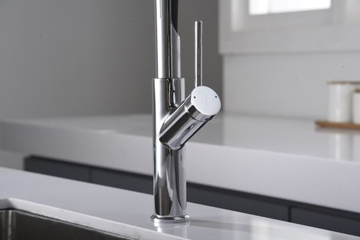 Bateria zlewozmywakowa Sena czarna + chrom z elastyczną obrotową wylewką Nr ref.