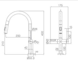 Aixeta aigüera Torí llautó cromat broc extraïble Ref. GCE021 Imex