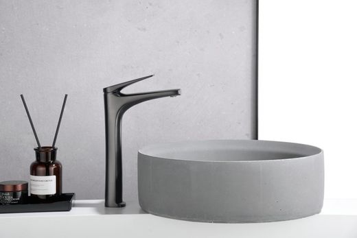 Delos Wysoka, jednouchwytowa bateria umywalkowa z czarnego brązu BDD055-3BGM Imex