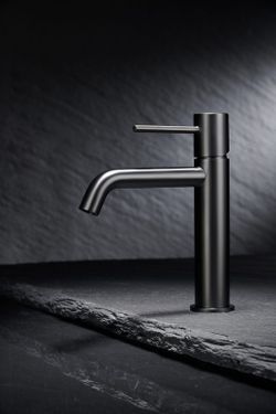Monza zwarte gunmetal wastafelkraan BDM039-1BGM Imex