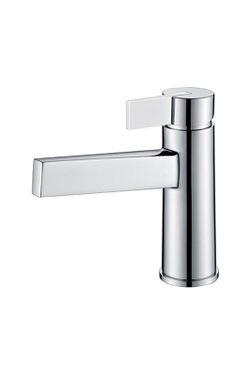 Grifo lavabo Elba cromo/blanco BDA022-1BL Imex