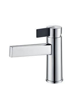 Grifo lavabo Elba cromo/negro mate BDA022-1NG Imex