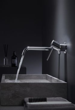 Grifo lavabo empotrado Monza black gun metal GLM039/BGM Imex