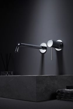 Grifo lavabo empotrado Monza black gun metal GLM039/BGM Imex