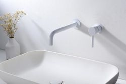Grifo lavabo empotrado Etna blanco GLTO23/BL Imex