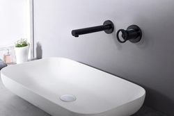 Grifo lavabo empotrado Olimpo negro GLCO33/NG Imex