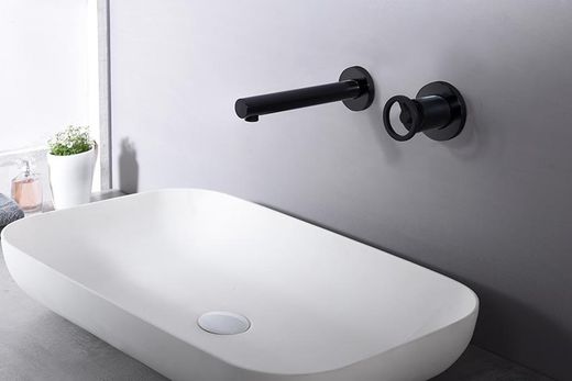 Grifo lavabo empotrado Olimpo negro GLCO33/NG Imex