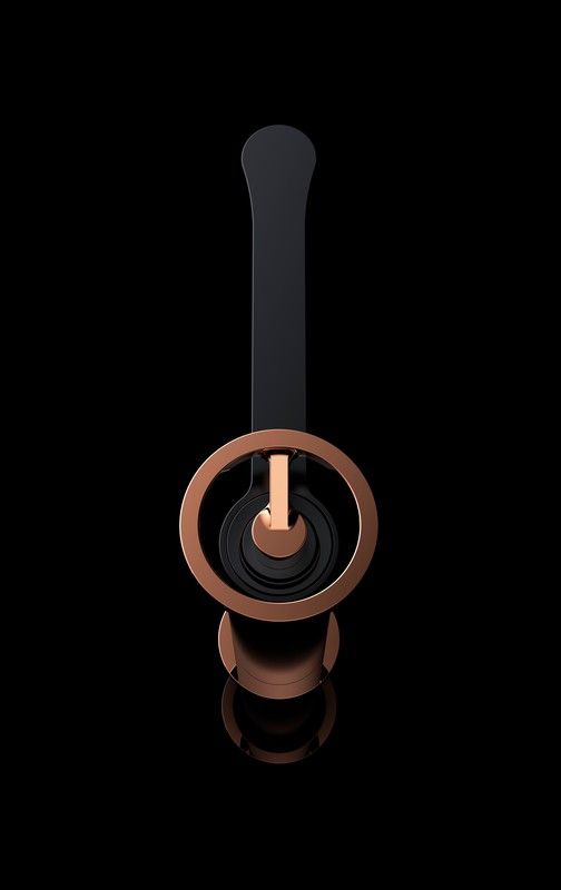 Sink tap Olimpo black rose gold Imex