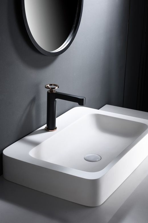 Sink tap Olimpo black rose gold Imex