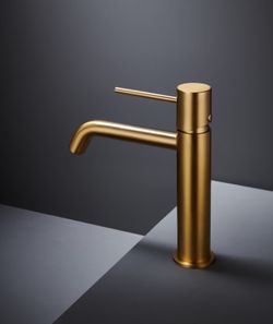 Monza Waschtischarmatur aus gebürstetem Gold BDM039-1OC Imex