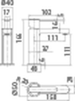 Grifo lavabo Roma negro BDX023-1NG Imex