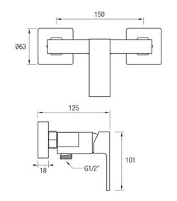 Rubinetto doccia Aquassent Luxor