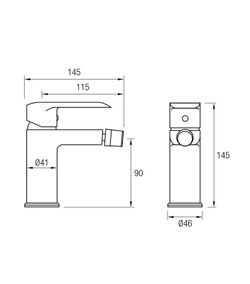 Aquassent Missouri Bidet kran